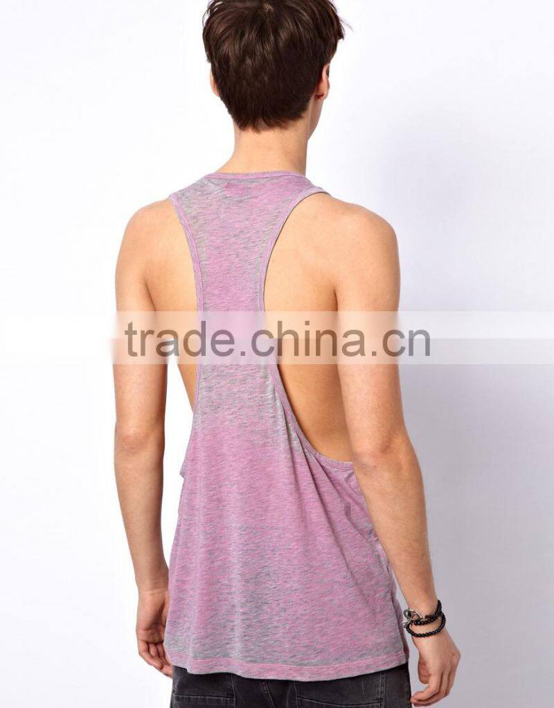 burnout effect printed vests