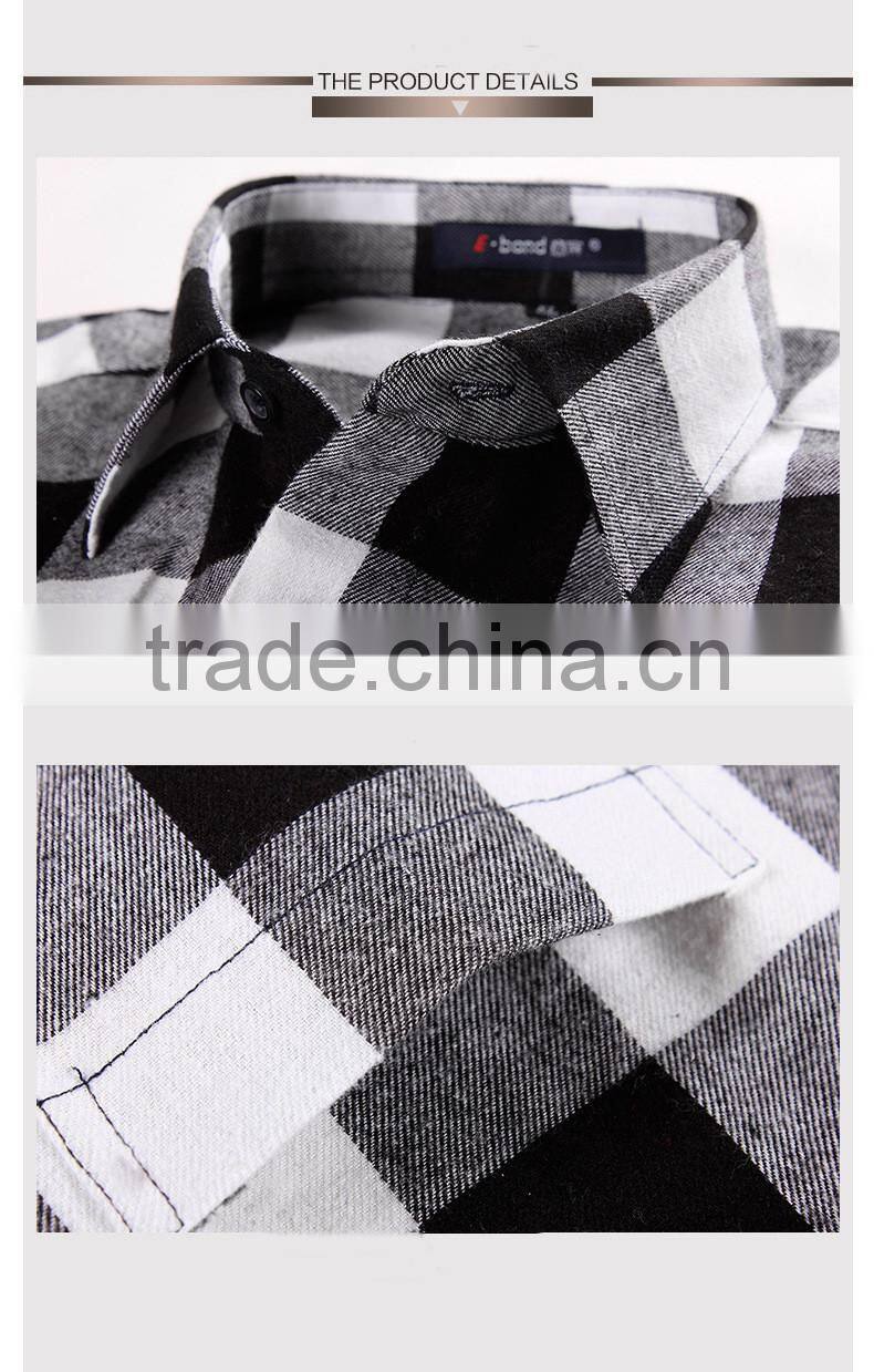 wholesale custom plaid flannel shirt for men