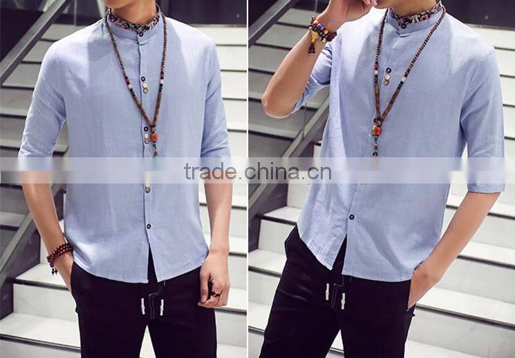 7 minutes of sleeve shirt linen men with short sleeves