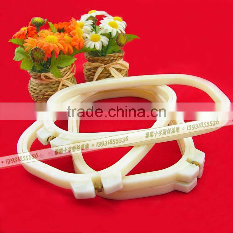 18*20cm Wholesale Plastic embroidery hoops different size and shape for craft and clothing accessories 10pcs/set