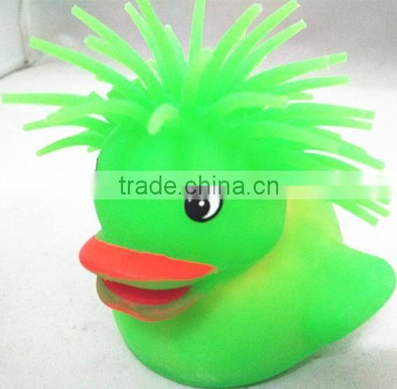 5.5cm 7cm TPU Flashing frog monster squishy puffer frog toy TPR puffer ball