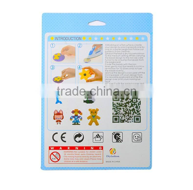 Diyfashion 5mm hama perler fuse beads Octopus set with puzzle iron paper and twezzer hama beads toys for kids 18032