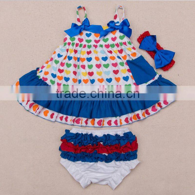 Baby Girl Infant 3pcs Clothing Sets Suit Princess Romper Dress/Jumpersuit baby Party Birthday Costumes