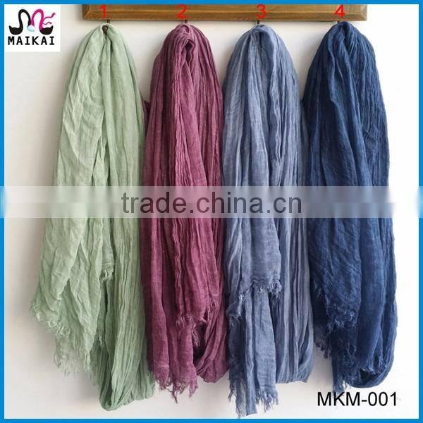 Classic check design silk modal tartan plaid hijab scarf