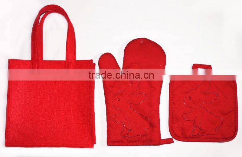 Online Shopping Pot holder Kitchen Towel And Oven Mitt Gift Packing