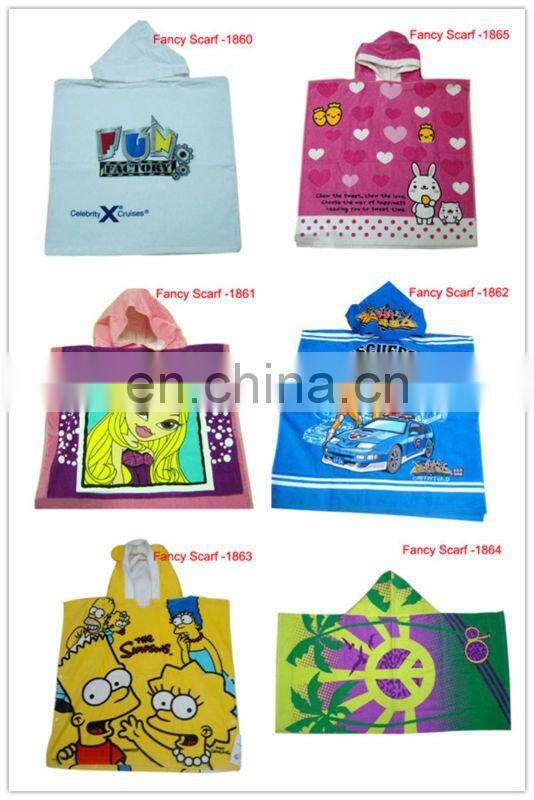 ECO Printed Child's Hooded Beach Towel