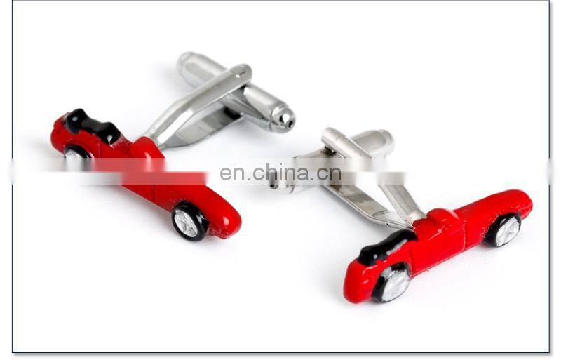 Cool Red Sports Car Cuff link Metal Car Cufflinks Men