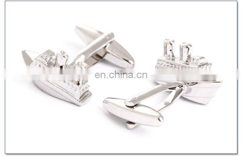 Yacht Cuff link Silver Vessel Shirt Cufflinks for Men