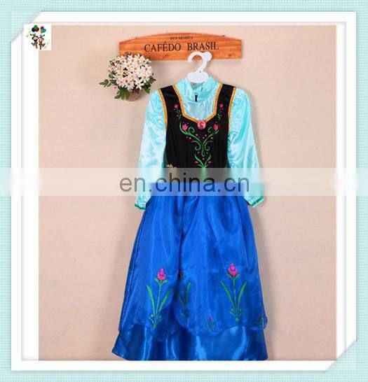 Movie Elsa Anna Kids Girl Fancy Dress Party Costumes HPC-3115