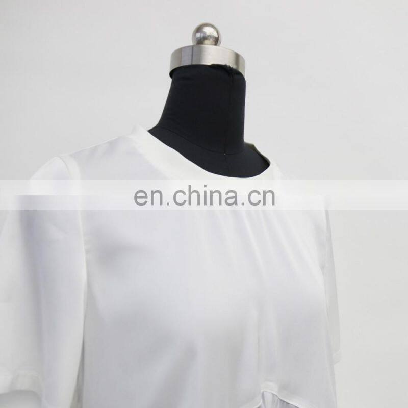 women cheap summer transparent casual geometry T-shirt