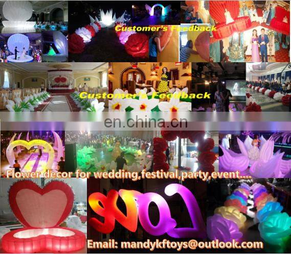 Customized colorful haing new year deractive led star