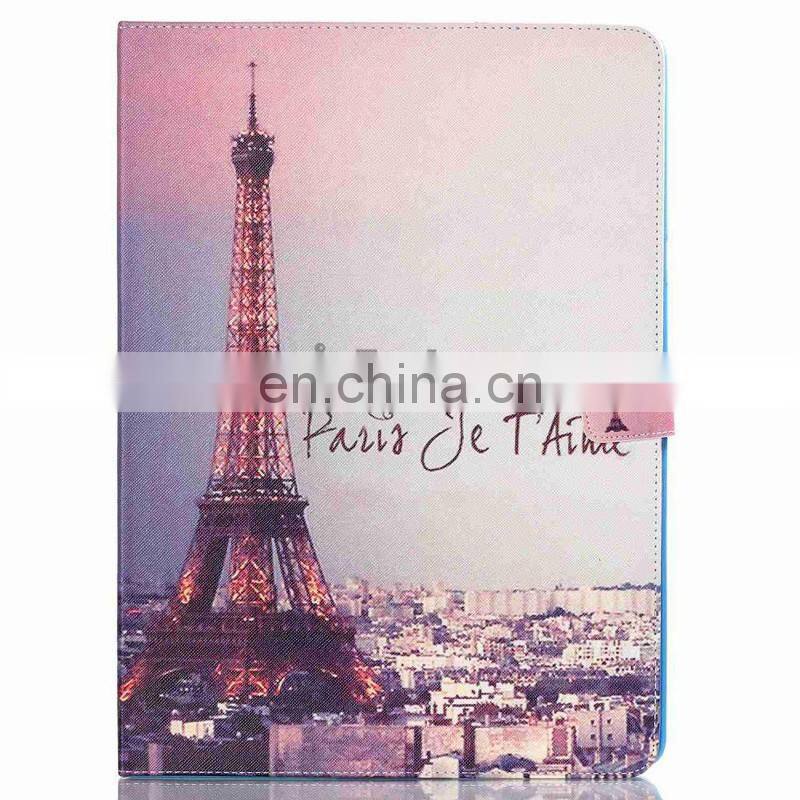 Case for iPad Pro 12.9, Wallet Style Card Holder Magnetic Flip TPU+ PU Leather Case for iPad Pro 12.9 inch - Tower