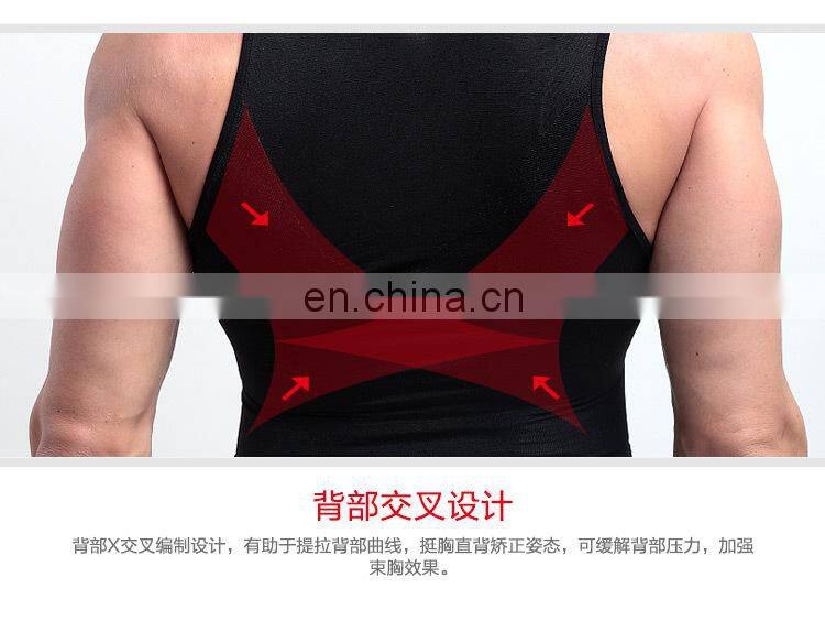Mens Tights Undershirt - Compression Base layer - Body Shaper Sports Muscle Tank Top - Abs Abdomen Slim#MV-01