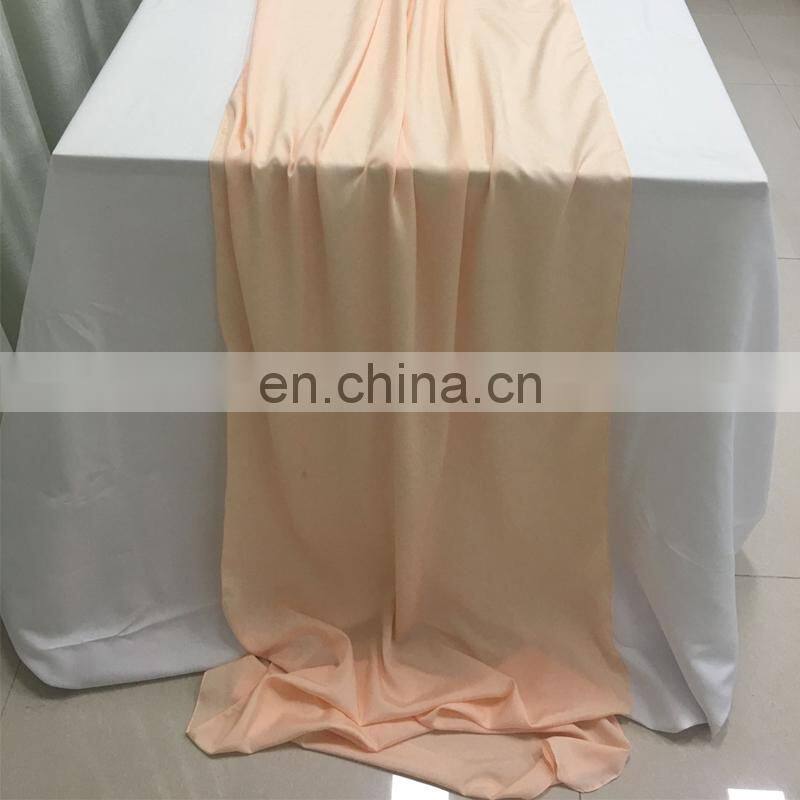 TR041#102 silk crepe de chine fabric green table runner wedding