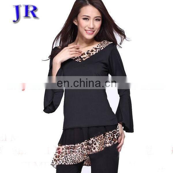 Cheap milk silk women latin dance clothes top L-7023#
