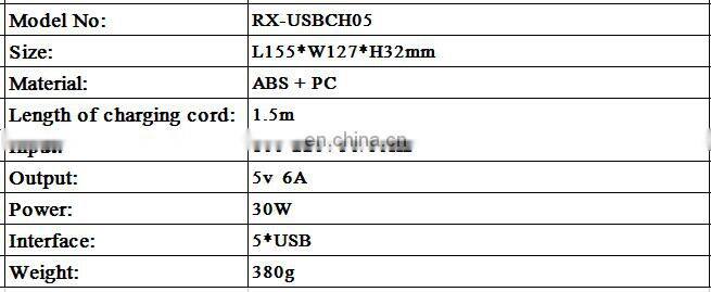 Amazon universal multi port 5 port mobile phone USB charging station