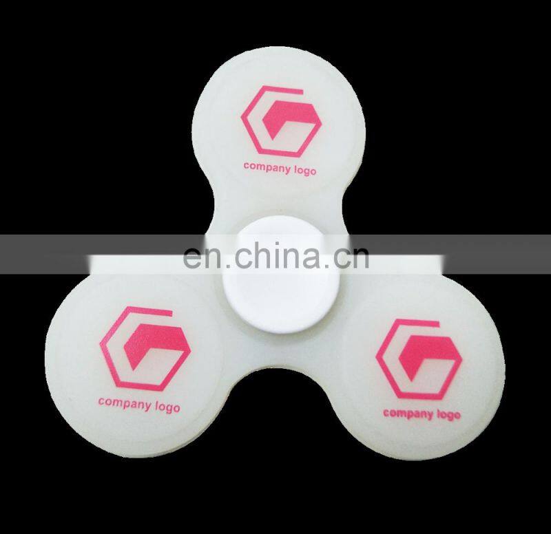 Custom logo Soft PVC fidget spinner