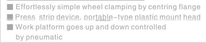 TIRE CHANGER U-239 WHIT WHEEL CLAMPING BY CENTERING FLANGE