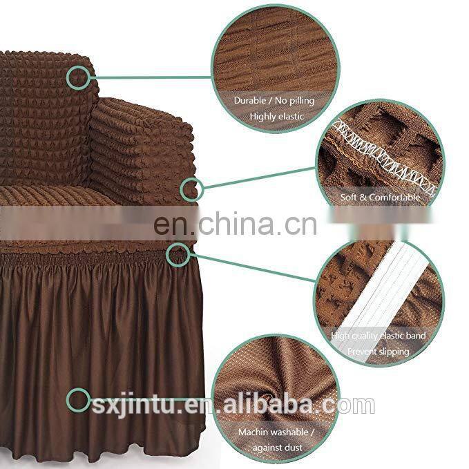 solid color Knitted wool loveseat cover sofa Protect slipCover