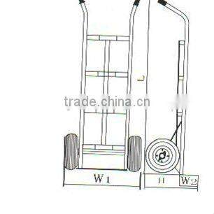 high quality specification standard two wheels convenient Multi-function stainless platform hand trolley ht1413 load 100kg