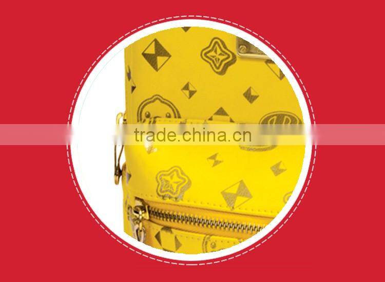 Fashionable custom design OEM pu leather backpacks