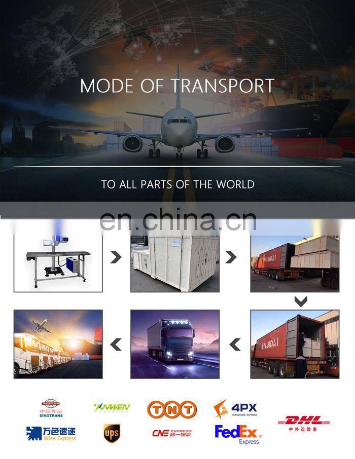 China popular fiber laser marking machine, 20w 30w 50w economic fiber laser on line  flying marker with three-year warranty