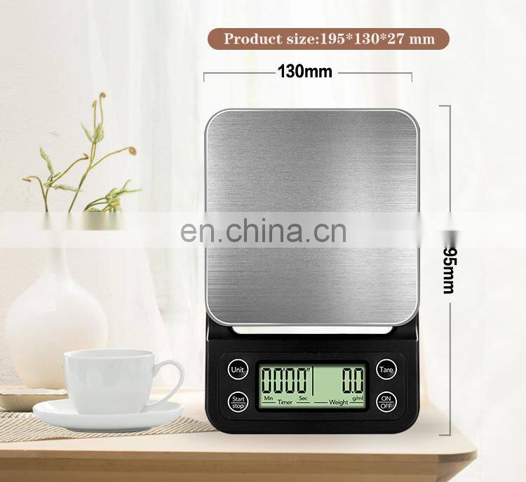 Good Quality 3Kg Economic Balance High Accuracy Kitchen Coffee Scale 3Kg 0.1G Electronic Balance Scale