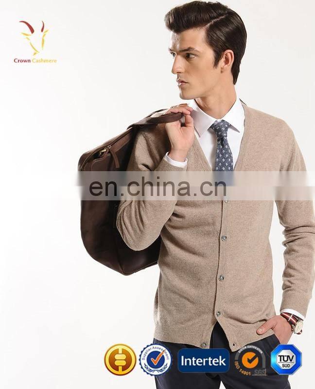 New Fashion Cashmere Cardigan Sweaters V Neck Cashmere Cardigan for Men