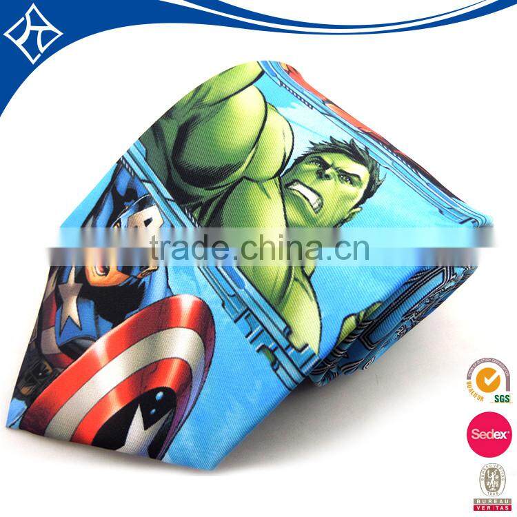Fancy Cheap printed anime neckties,silk simple neckwear