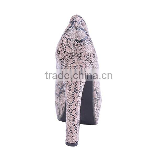 high heel platform snake women pumps shoes