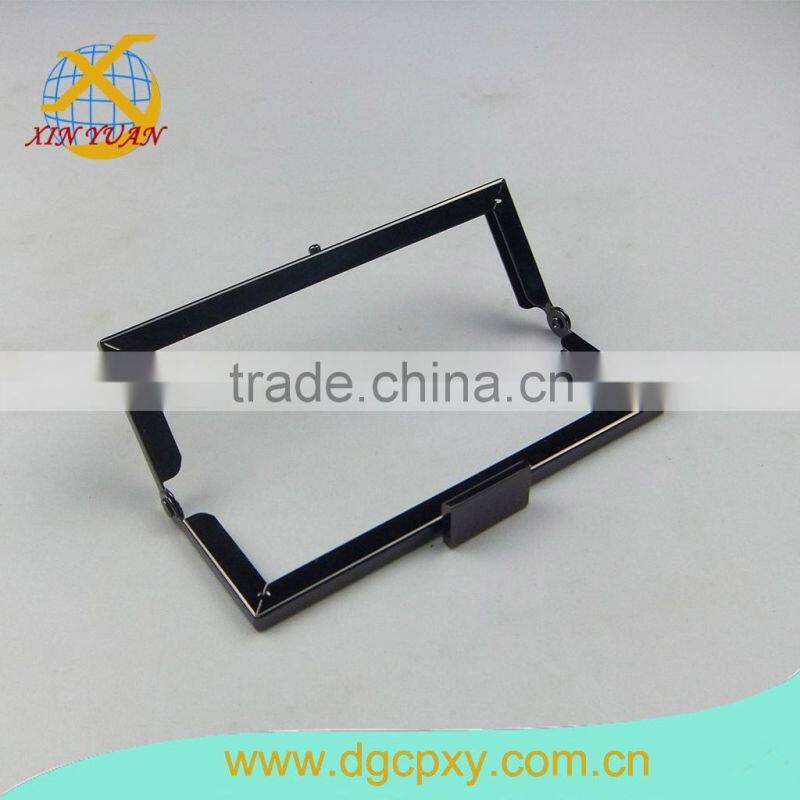 Top quality bag frame china direct supplier gun color coin purse frames with square clasp