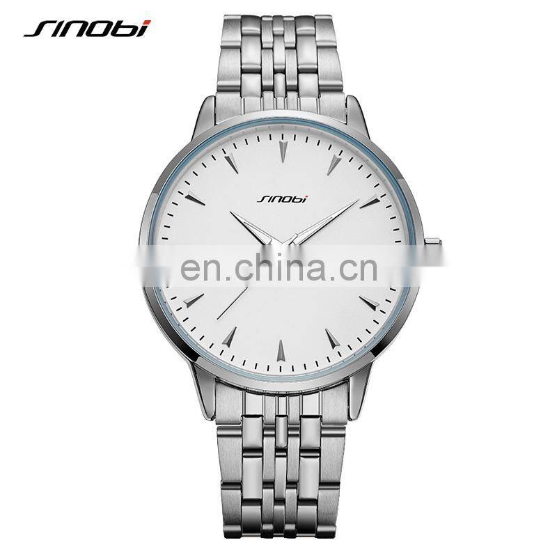 SINOBI Watches Wrist Men S9823G Classic Vintage Male Handwatch 2021 Minimalist Style Daily Men Watch Boyfriend's Gift Watches
