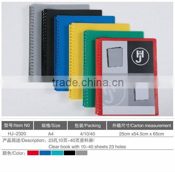 hot sale document file folder a4 plastic clear pocket file folder