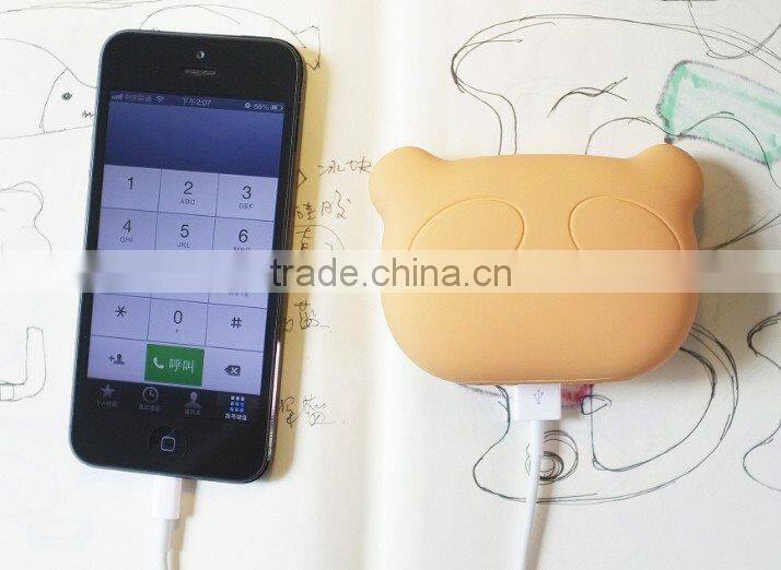 LED lighting panda 5200mah portable external battery charger for iphone