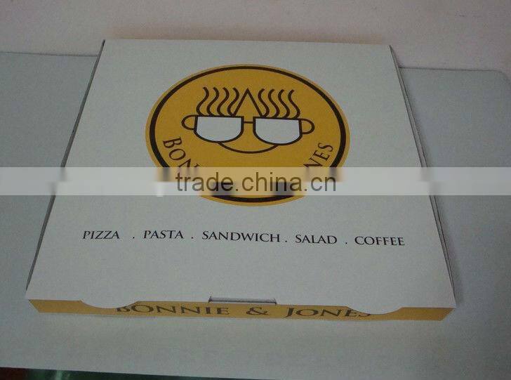 cheap pizza box, ready made bulk brown kraft pizza box with corrugated paper