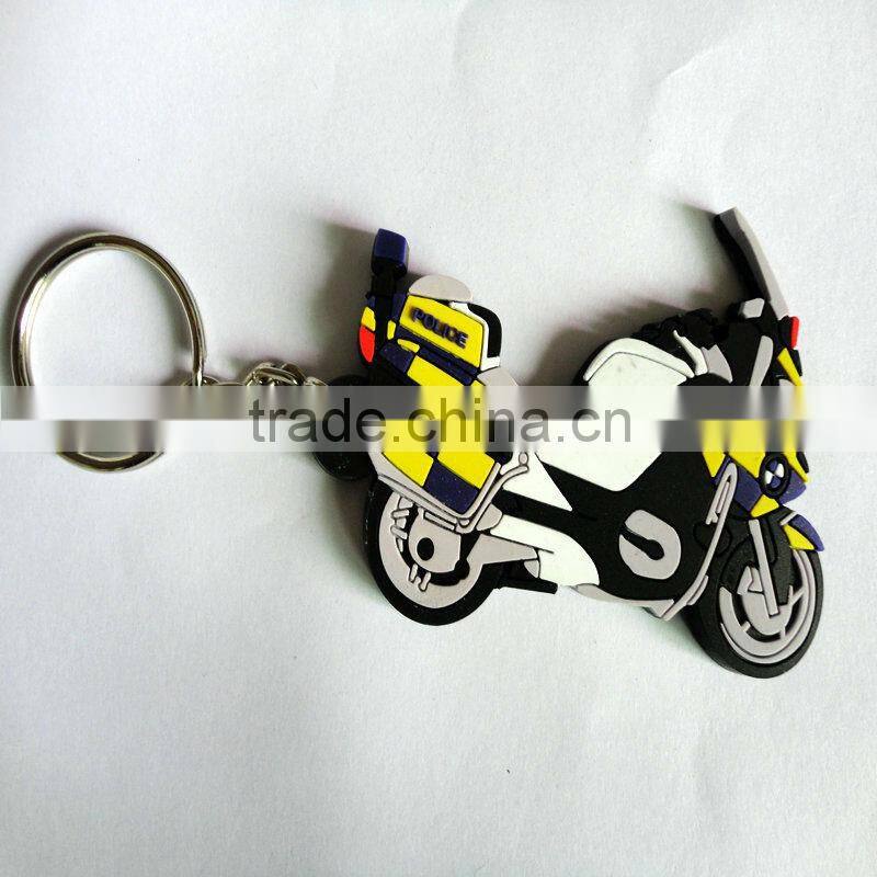 custom 2D soft PVC keychain, cheap bulk 3D rubber key rings, promotion plastic keychain