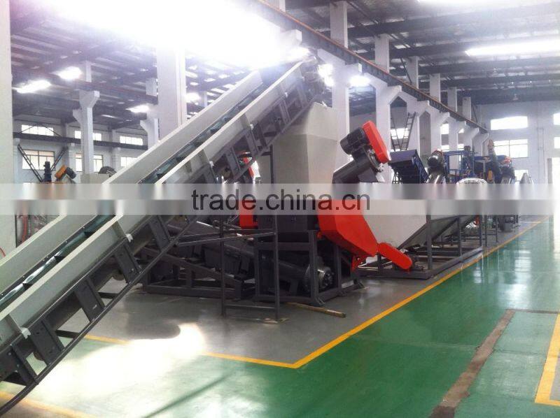 2000kgh LDPE beverage bottle with glue label washing machine