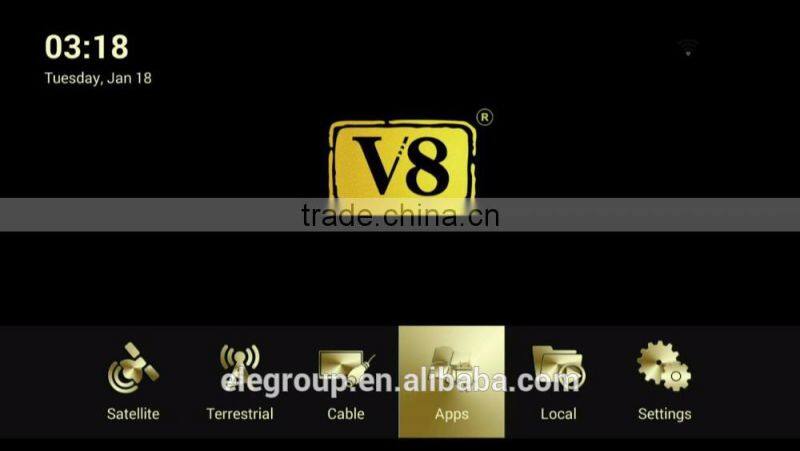 Combo DVB-S2+T2+Cable V8 Angel 4K Satellite Receiver/Box/OTT Built in Bluetooth