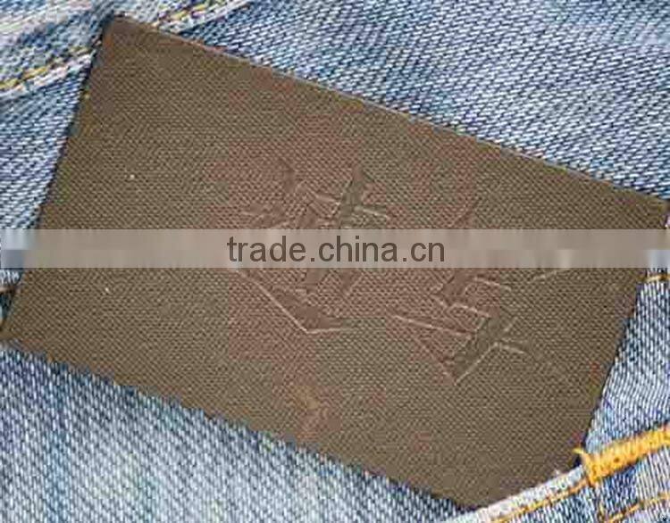 Low price super quality china jeans leather patches