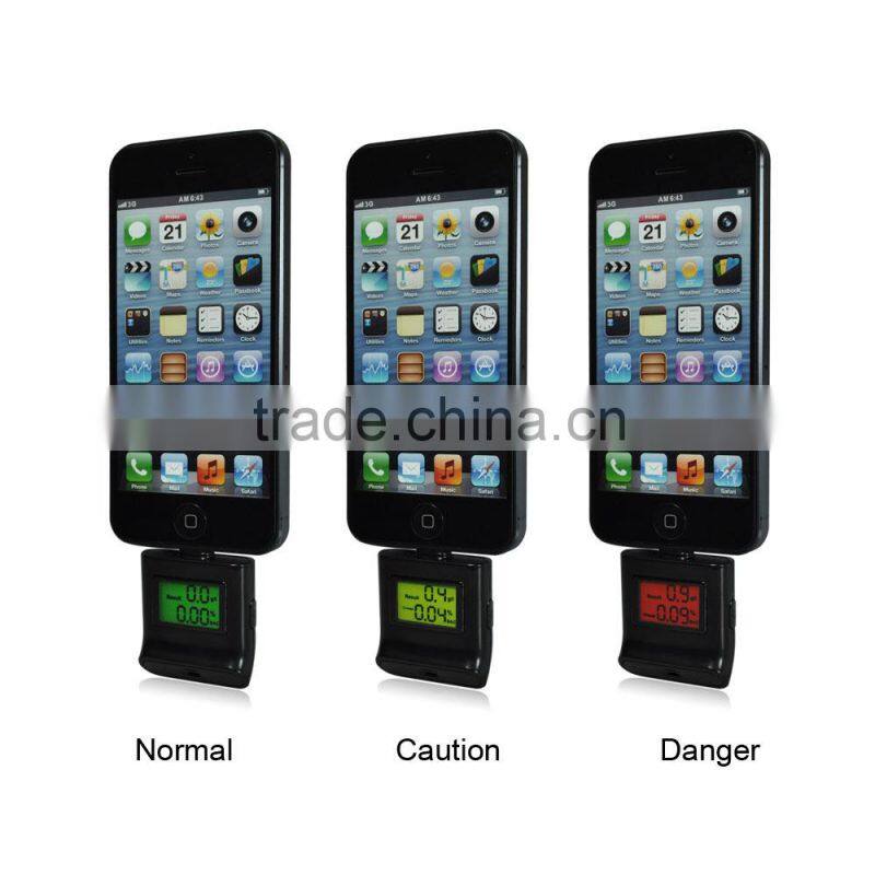 IPEGA for iPhone / iPad Backlight Screen Breath Breathalyzer Alcohol Tester Wholesale
