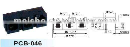 Multipurpose pcb relay socket with 3 position