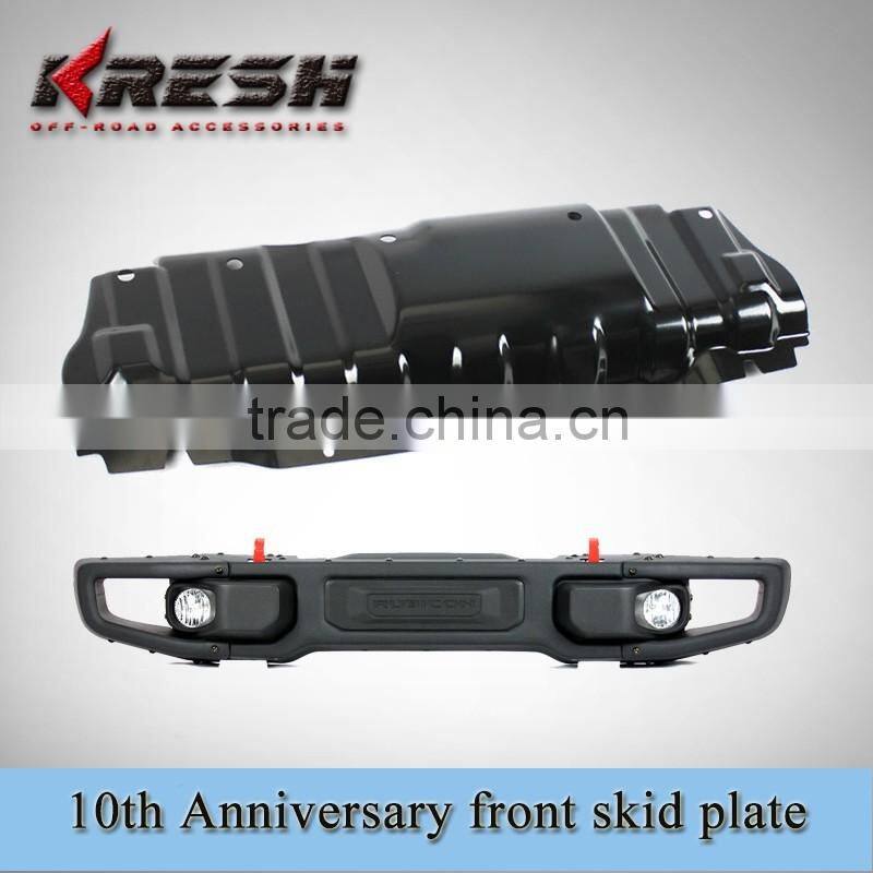 KRESH brand NEW design 4x4 SUV Rubicon 10th anniversary front bar for Wrangler 2007-2015JK with black color and steel material