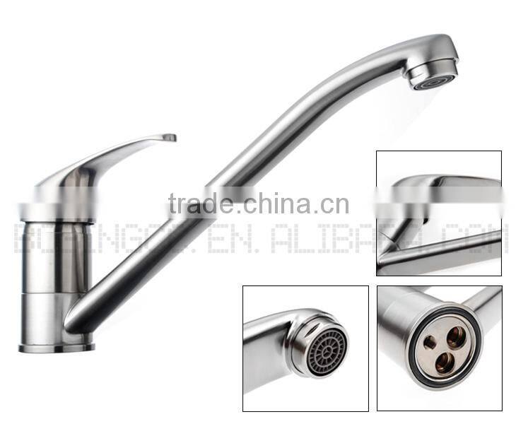Kitchen Deck Mounted Brass Long Faucet Body Single Handle Faucet Water Filter