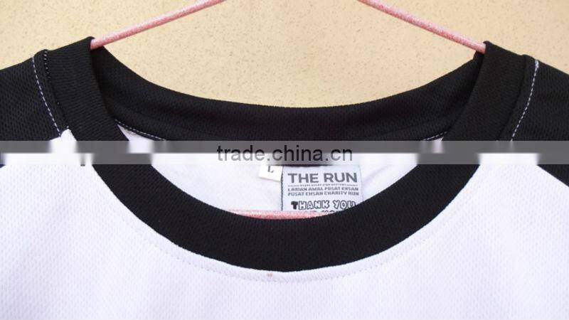 Custom print O-neck mesh sports shirt OEM