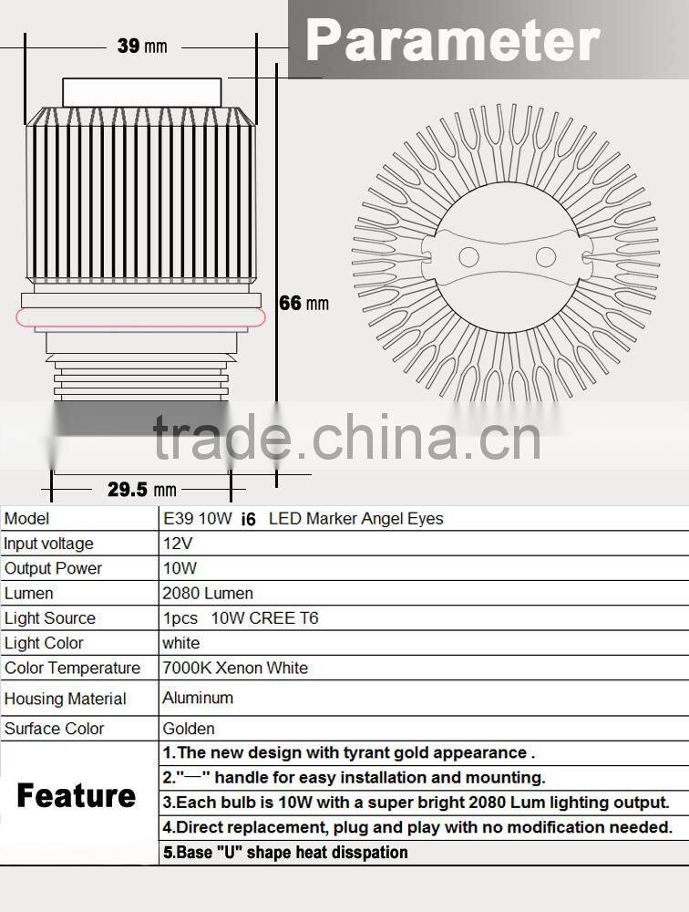 Newest angel light led marker bulbs for BMW E60 (525i, 525xi, 530i, 530xi, 545i, 550i)