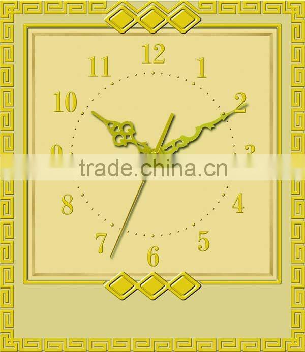 Decorative Plastic Wall Clock with Quartz