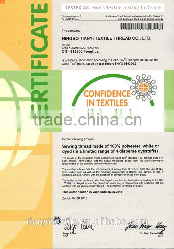 100% spun Polyester thread 20/2