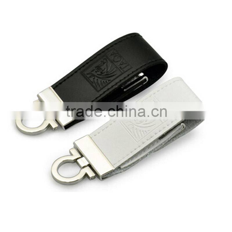 Hot saleing!promotional leather usb flash memory /leather usb disk 2.0
