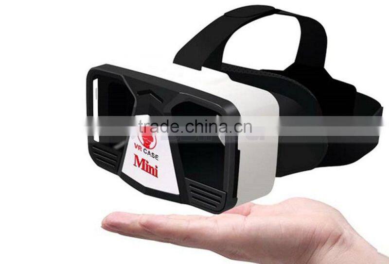 Cheap 3D VR Headset Virtual Reality Personalized VR Mini Cute Glasses Case For iPhone 6S Plus Galaxy S6 S7 Edge
