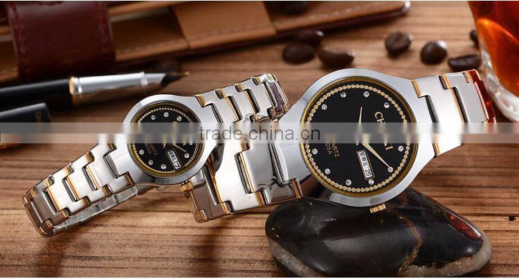 Best Friend Birthday Gift CE RoHS Day/Date Couple Lover Wrist Watch Water Resistant Couple Lover Wrist Watch Women